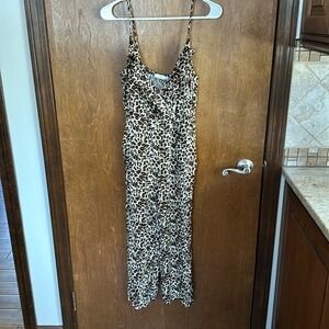 Lush leopard print jumpsuit - size large